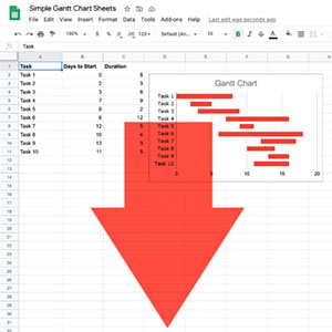 Download the example Simple Gantt Chart for Google Sheets.