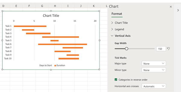 Step 6 - Set Tasks to the correct order